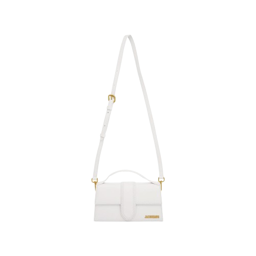 JACQUEMUS Le Grand Bambino Leather Bag "White"