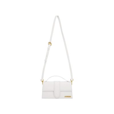 JACQUEMUS Le Grand Bambino Leather Bag "White"