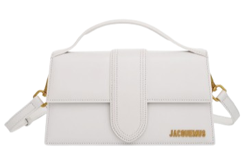 JACQUEMUS Le Grand Bambino Leather Bag "White"