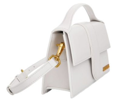 JACQUEMUS Le Grand Bambino Leather Bag "White"