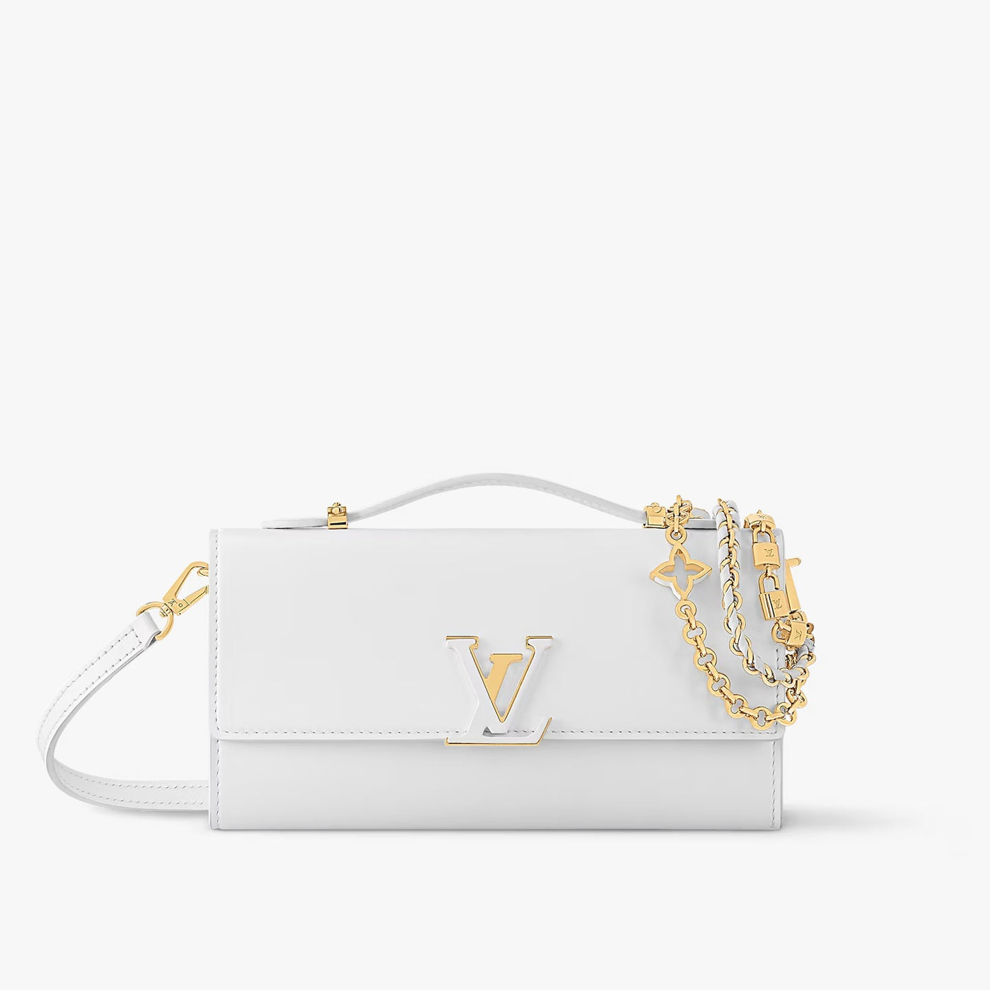 LOUIS VUITTON Wallet On Chain Capucines "White"