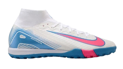 NIKE Zoom Mercurial Superfly 10 Elite "White/Pink/Blue"