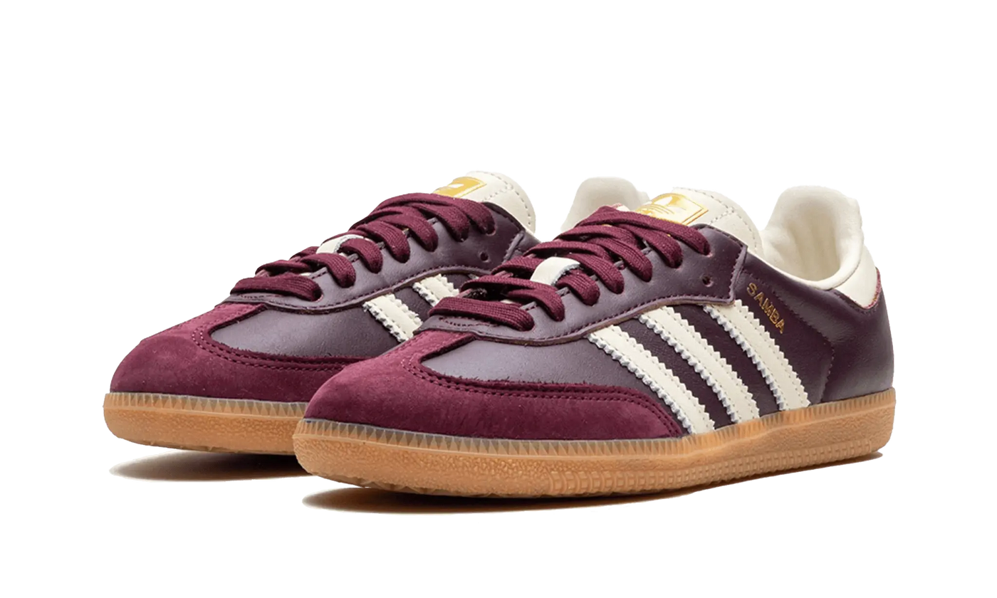 ADIDAS Samba OG "Maroon Gold Metallic"