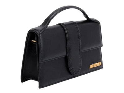 JACQUEMUS Le Grand Bambino Leather Bag "Black"