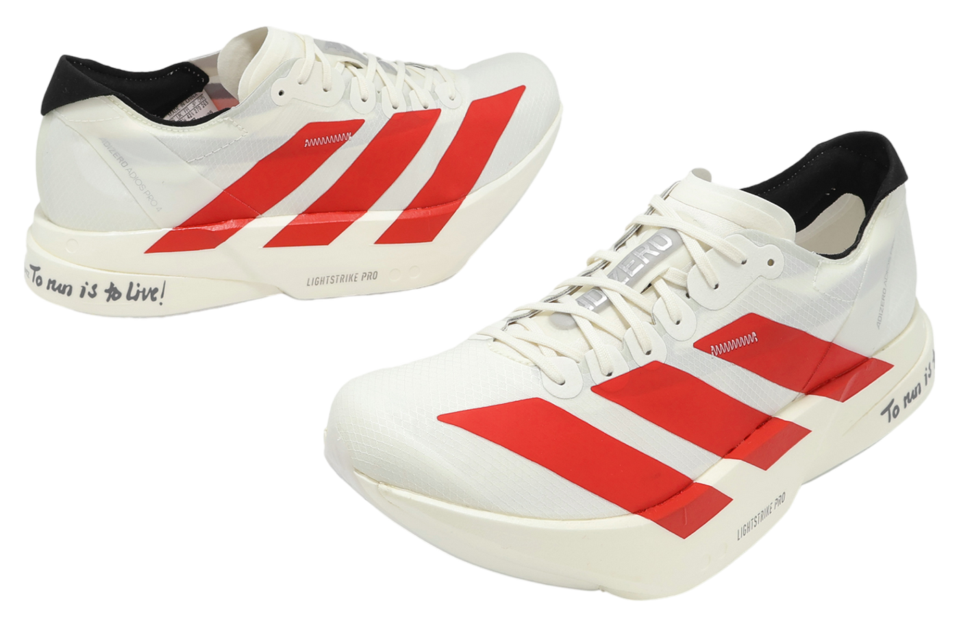 ADIDAS Adizero Adios Pro 4 "Off White / Better Scarlet"