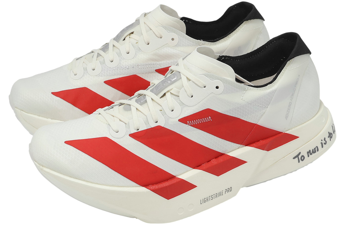 ADIDAS Adizero Adios Pro 4 "Off White / Better Scarlet"