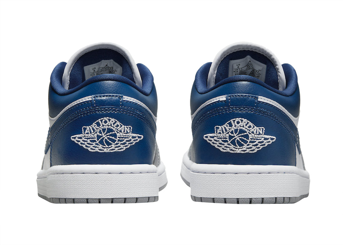 JORDAN 1 Low "White Grey Blue"