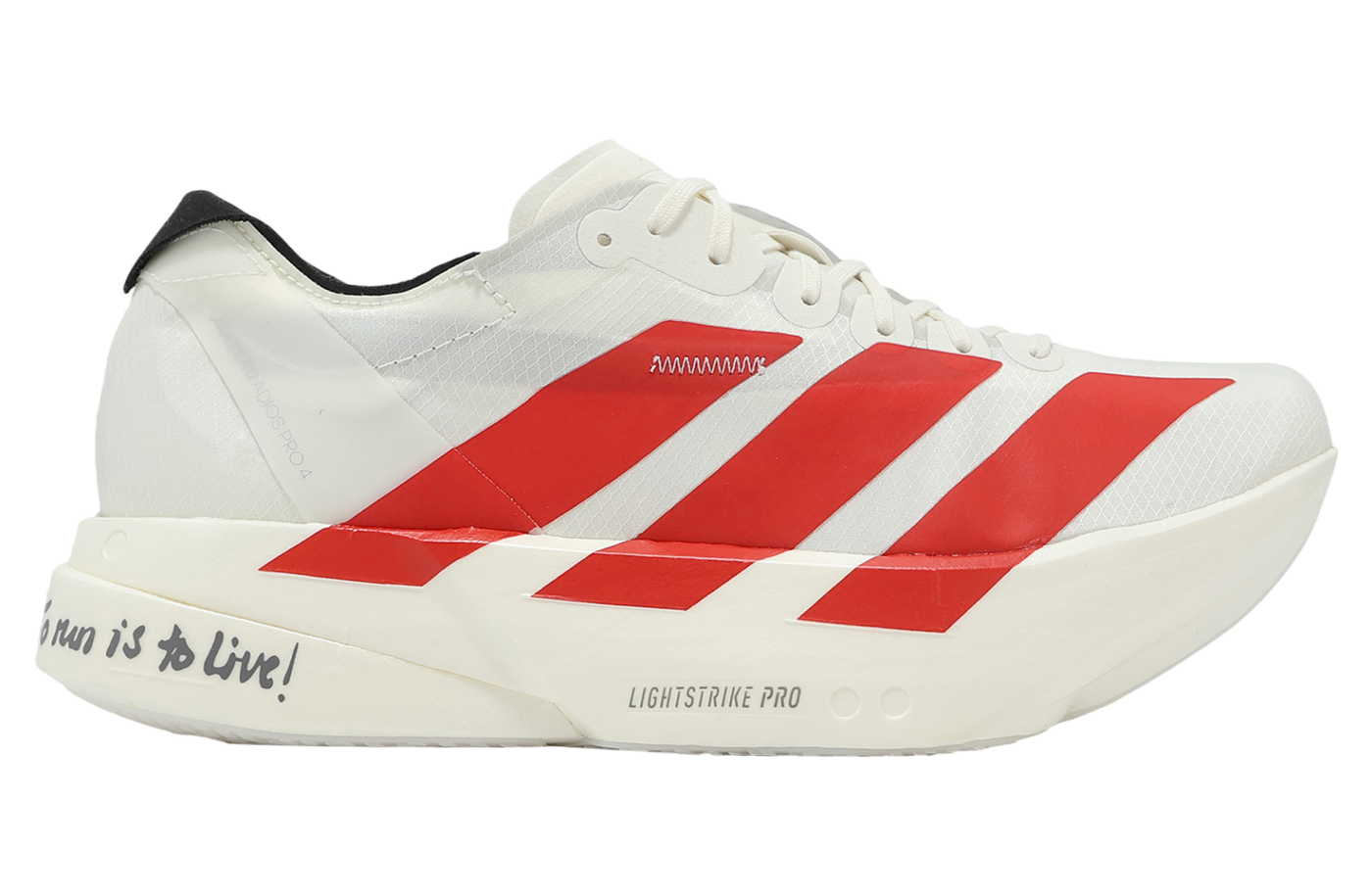 ADIDAS Adizero Adios Pro 4 "Off White / Better Scarlet"